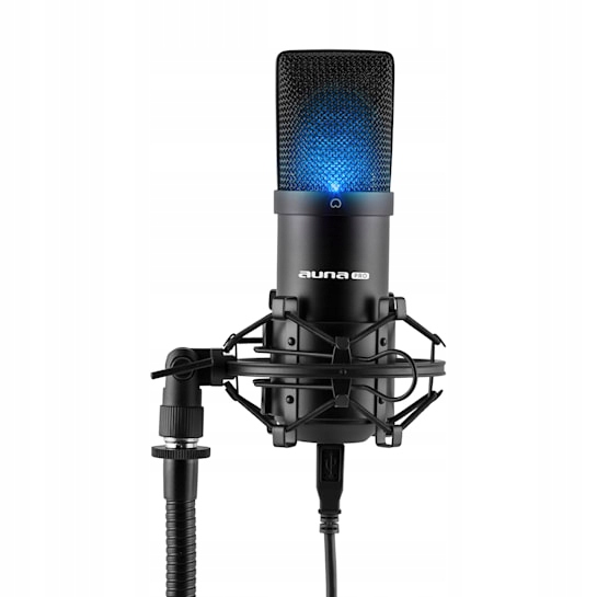 Mikrofon Pojemnościowy Auna Pro MIC-900B-LED USB