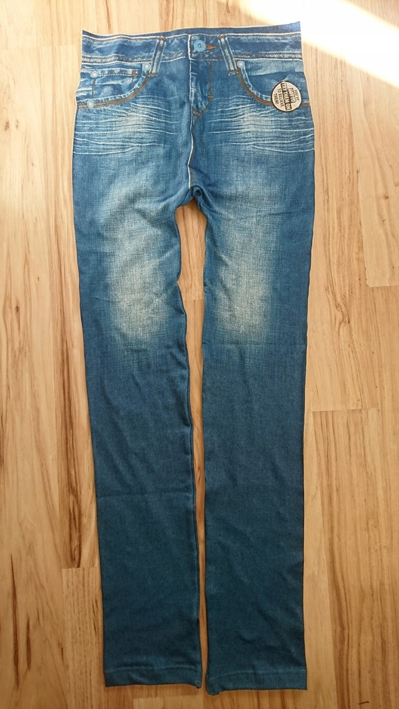 GENIE SLIM JEGGINGS ROZMIAR L 40 NIEBIESKIE