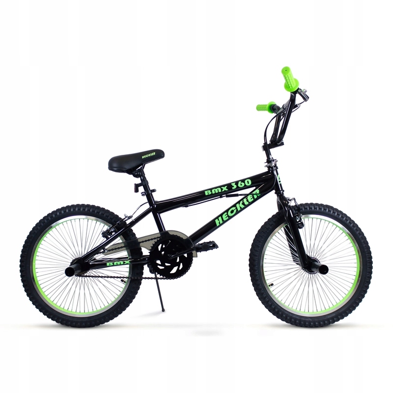 BMX Czarno-Zielony Połysk Unisex Wyczynowy Pegi