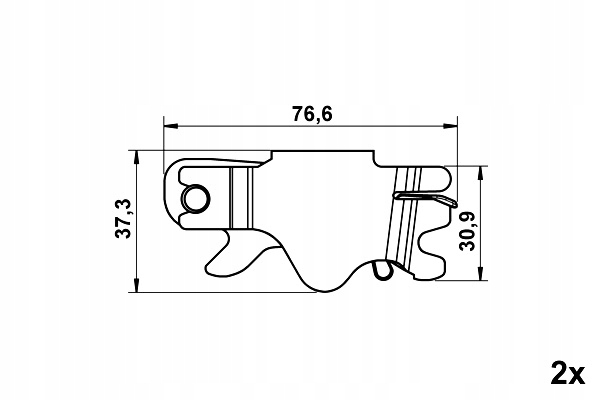 SAMOREGULATOR SZCZĘK HAMULCA BĘBNOWEGO 2 SZT. MERCEDES SPRINTER 4-T