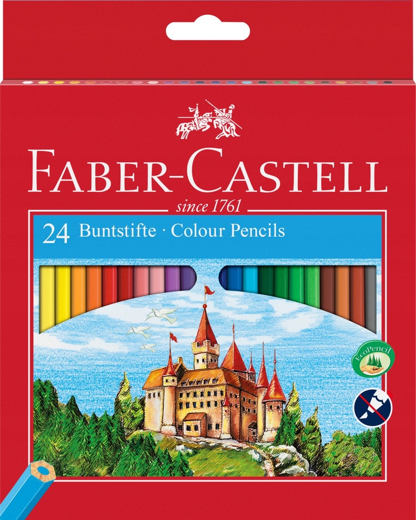 Kredki ołówkowe Faber-Castell 24k.