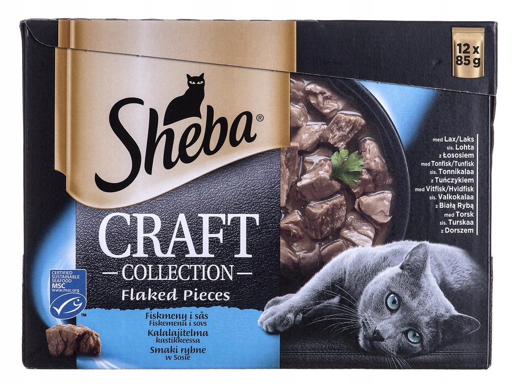 SHEBA 12x85g Craft Collection Smaki Rybne Mix