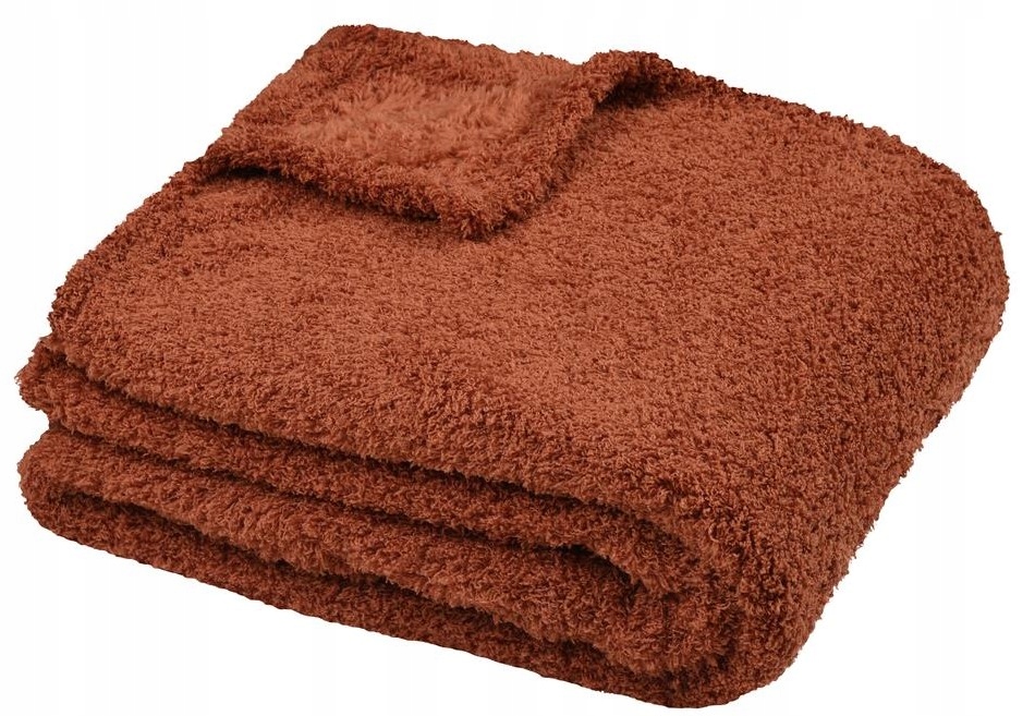 Koc MONTREAL 130x160 pomarańczowy futerko