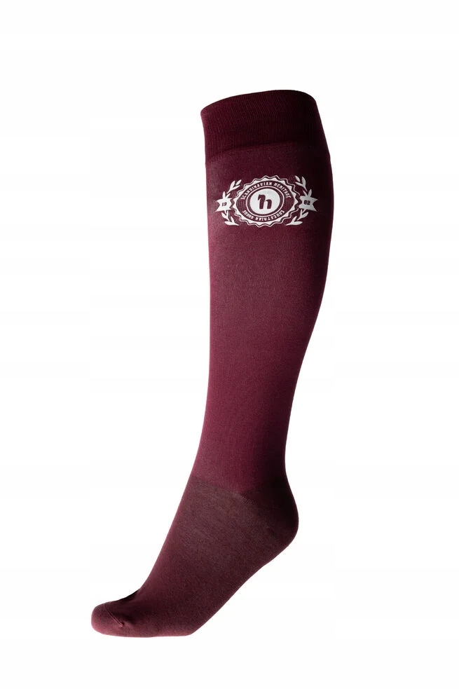 Skarpetki podkolanówki jeździeckie damskie HORZE Ruby 25SS bordowe 39-42