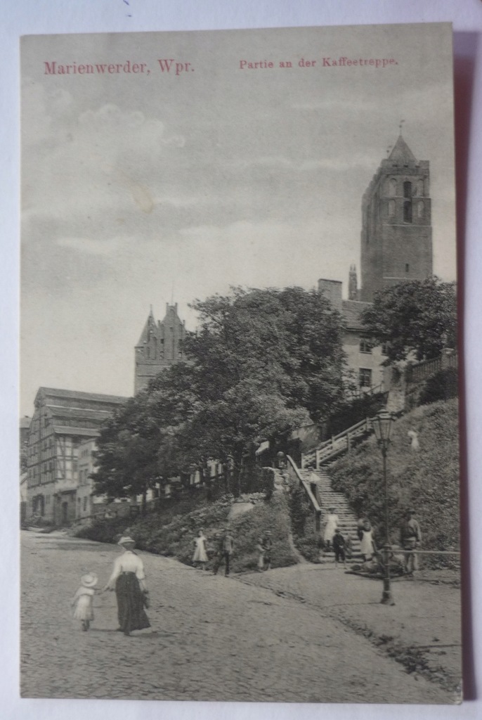 Kwidzyn - MARIENWERDER , Wpr - Partie an der Kaffeetreppe