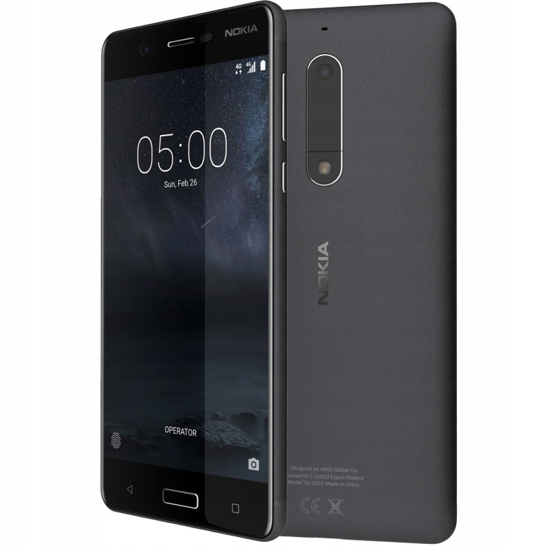Nokia 5 Dual Sim Czarny, klasa B + Gratis
