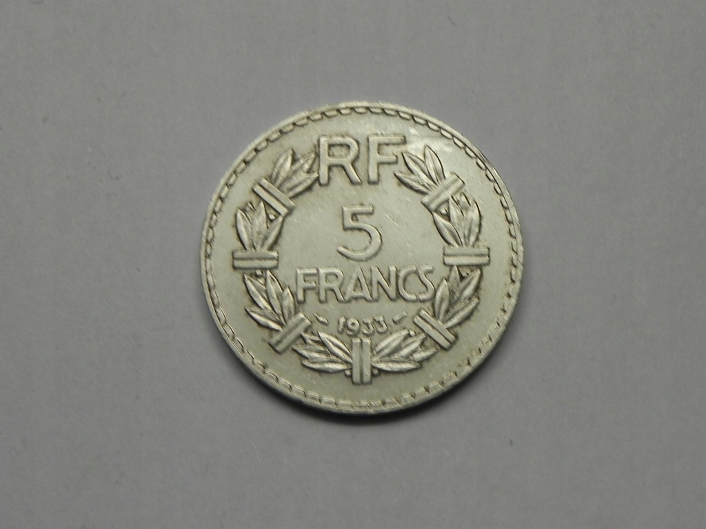 38936/ 5 FRANCS 1933 FRANCJA
