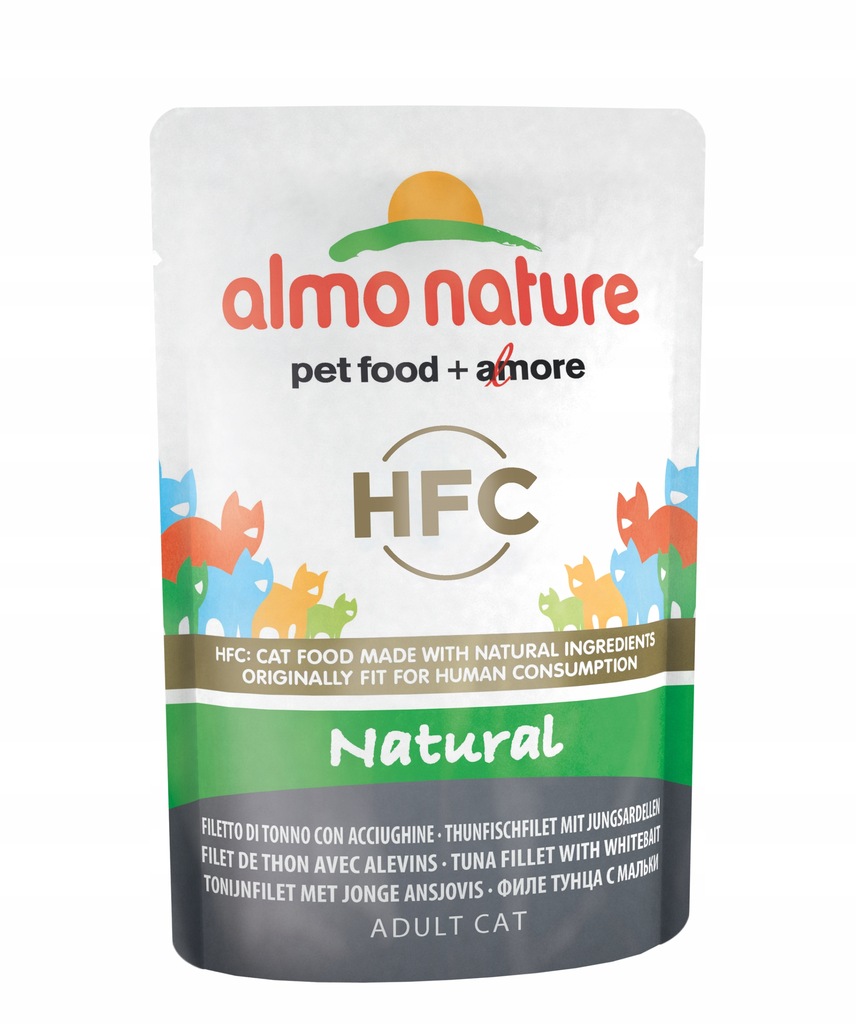 ALMO NATURE HFC Natural tuńczyk i mł.sardynki 55g