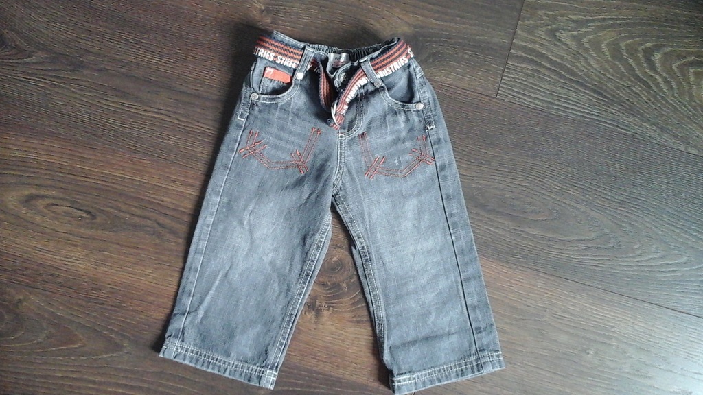spodnie jeansowe szare r. 74 early days