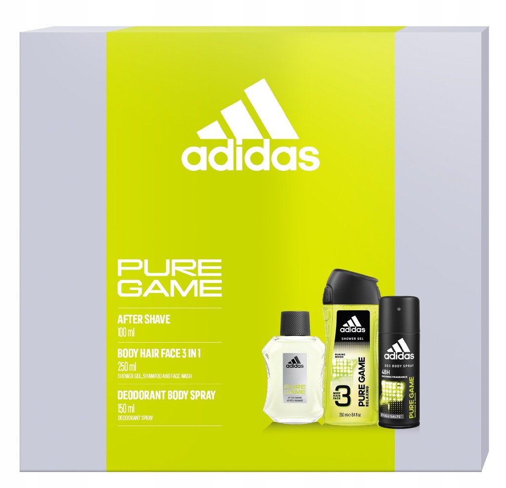 Adidas Zestaw prezentowy Pure Game (woda po goleni
