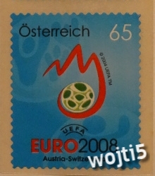 Mistrzostwa Europy 2008 - znaczek z Austrii