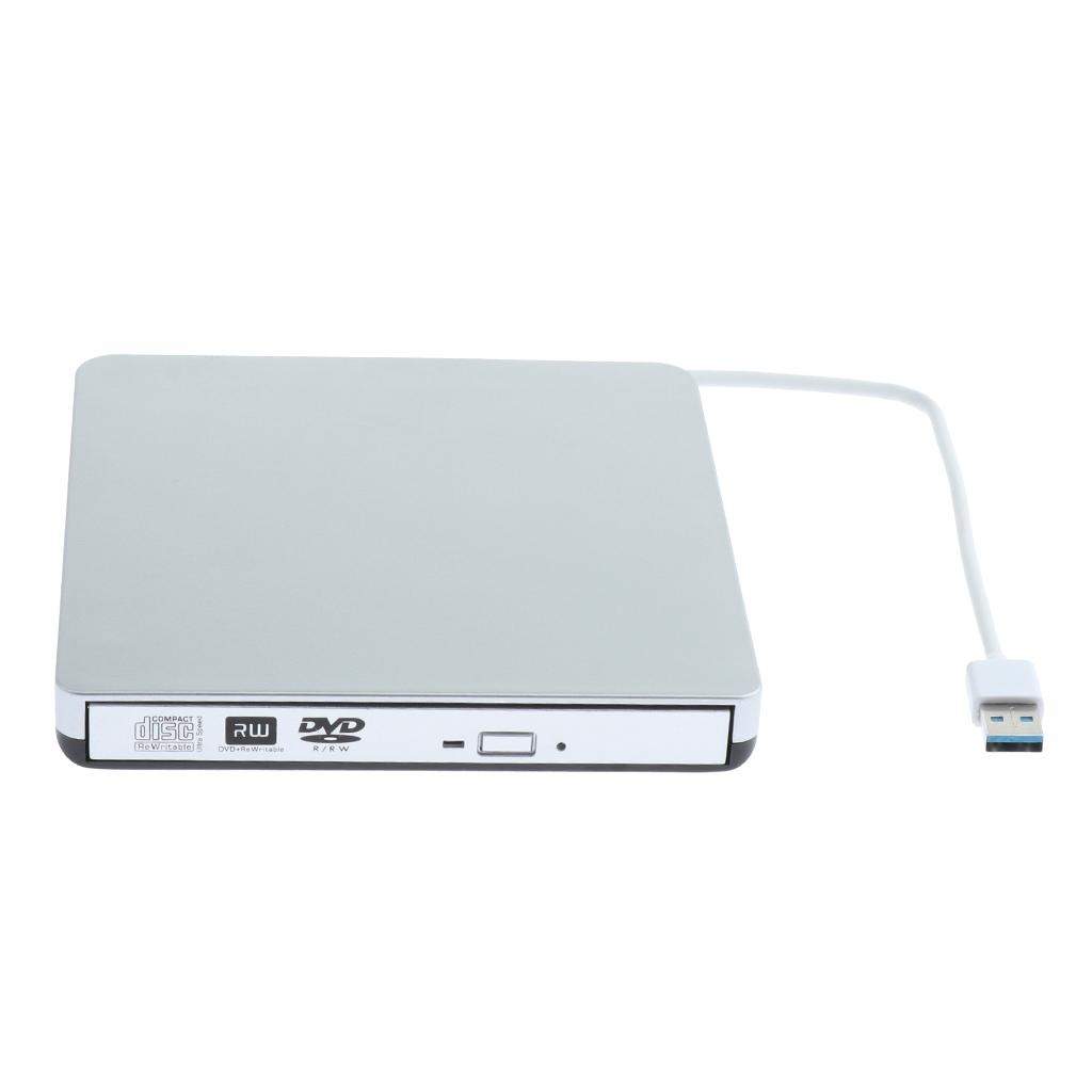 Stylowy zewnętrzny napęd DVD USB 3.0 CD RW