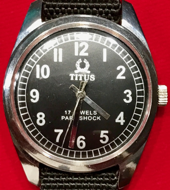 Stary zegarek TITUS 17 jewels SWISS od Czasoholika