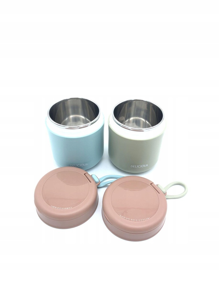 Jostift 2 Sztuki Pojemników Termicznych Ze Stali Nierdzewnej 430ml