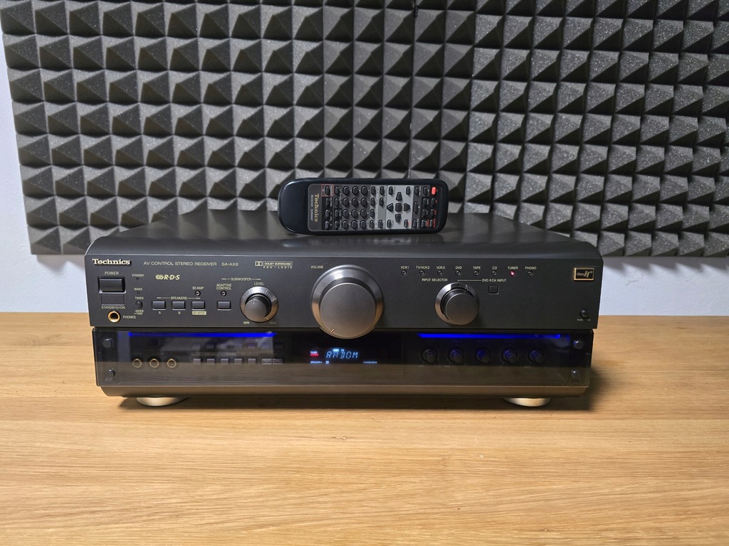 TECHNICS SA-AX6 AMPLITUNER TOPOWY STAN + ORYGINALNY PILOT SPRAWNY TOP!!!