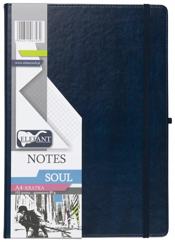 Notes A4 Soul kratka granatowy