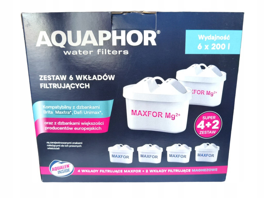 Wkład filtrujący Aquaphor Maxfor 6 szt.