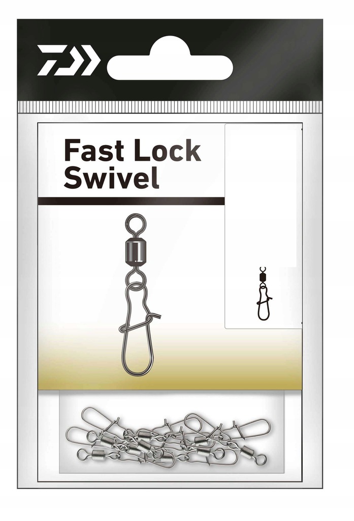 Agrafka z krętlikiem Daiwa Fast Lock Swivel 10