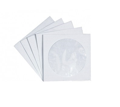 Koperty papierowe na płyty CD DVD z okienkiem 1000
