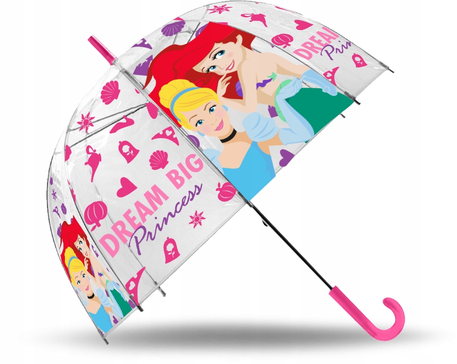 Parasolka Disney Princess 18cali przezroczysta