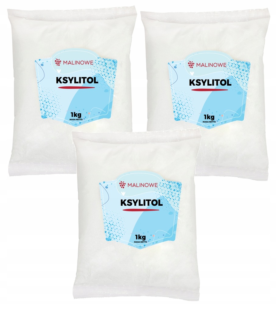 Zestaw Cukier brzozowy ksylitol 3x1kg xylitol