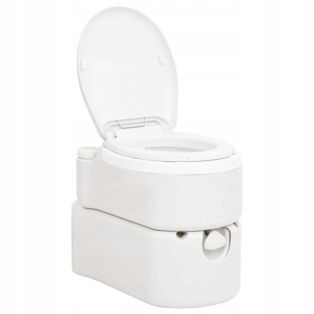 VidaXL Zintegrowana toaleta turystyczna, biała, 24