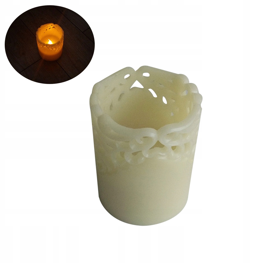 Hollow out Electronic Candle Light LED Wax