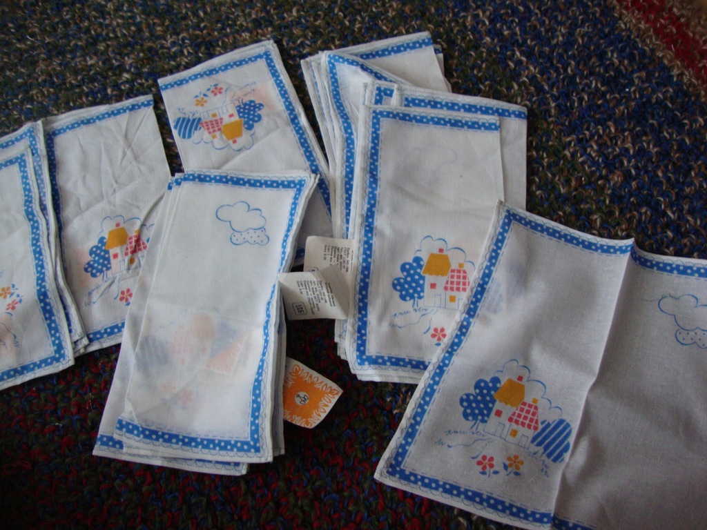 Chusteczki z metkami papierowymi ROSJA PRL 10 SZT