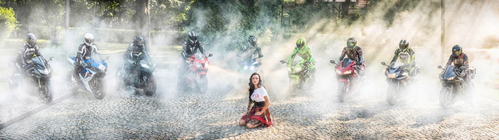 Foto obraz MOTOCYKLIŚCI