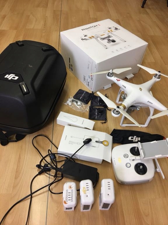 DJI Phantom 3 Professional + Plecak + filtry