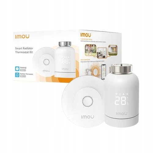 Zestaw głowica termostatyczna ZigBee IMOU KIT-TRV1-EU-2 z 6 adapterami i br