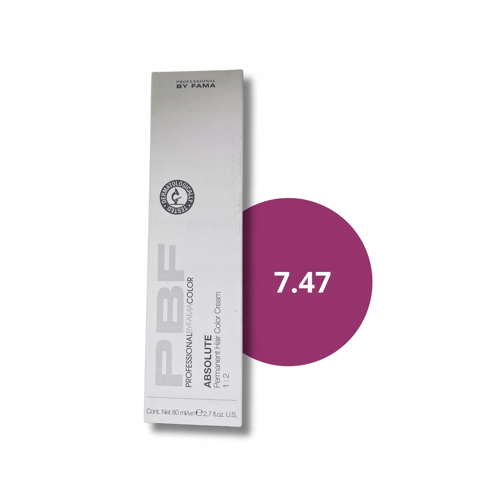 BY FAMA PBF Absolute Farba do włosów 80ml | 7.47