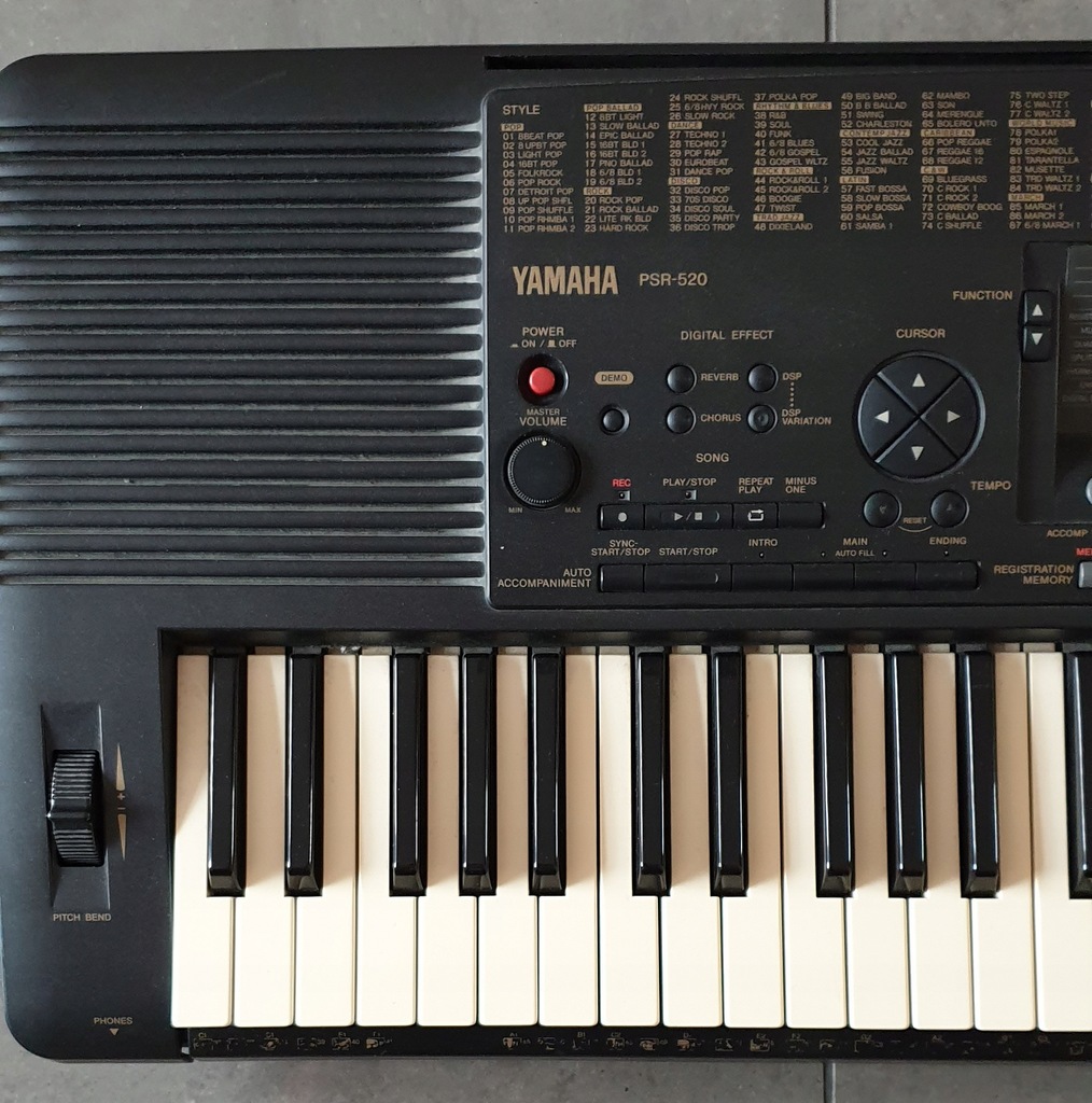 Keyboard Yamaha PSR-520 - 13487392419 - oficjalne archiwum