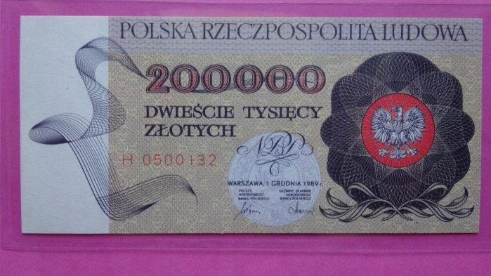 200000 zł 1989 H 0500132,UNC.GRATIS KATALOG 2023