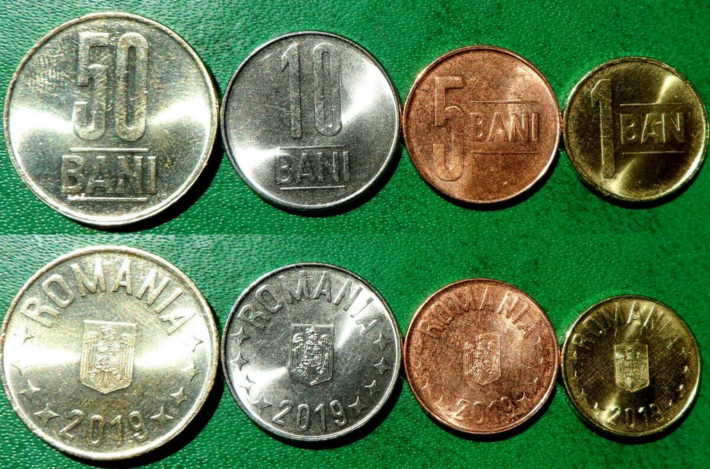 RUMUNIA zestaw 4 monet 2019
