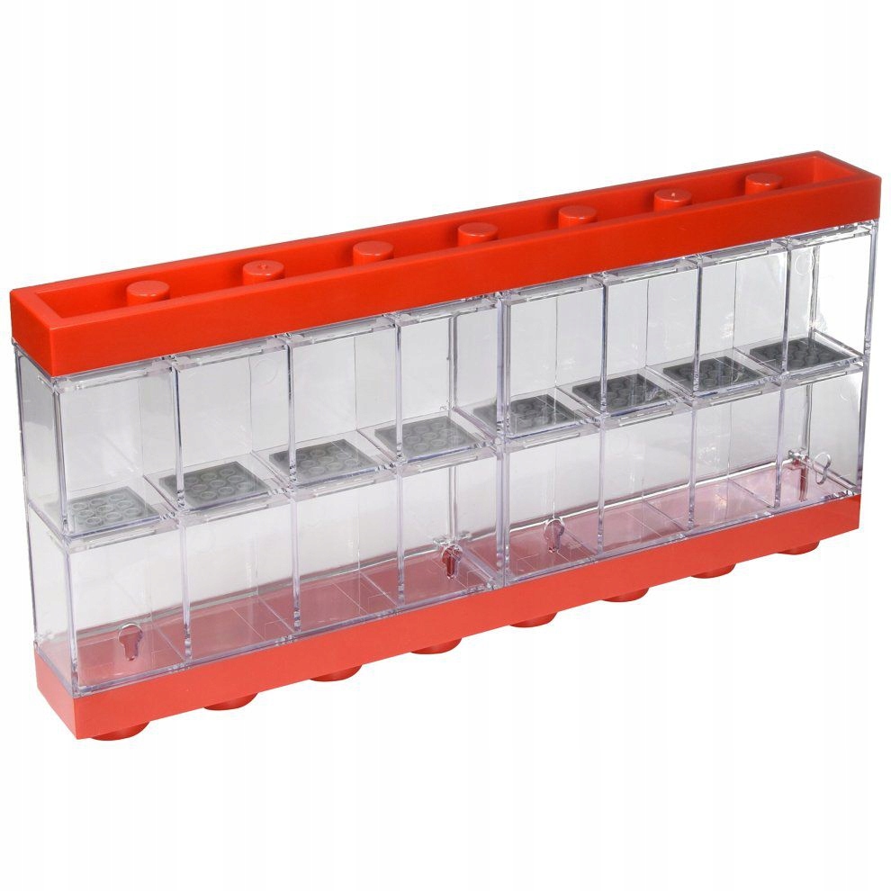 GABLOTKA NA 16 MINIFIGUREK LEGO (CZERWONA) (406600