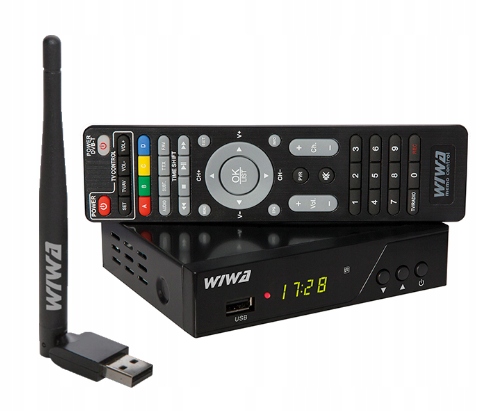 Tuner dekoder DVB-T2 HEVC Wiwa H.265 PRO + WiFi