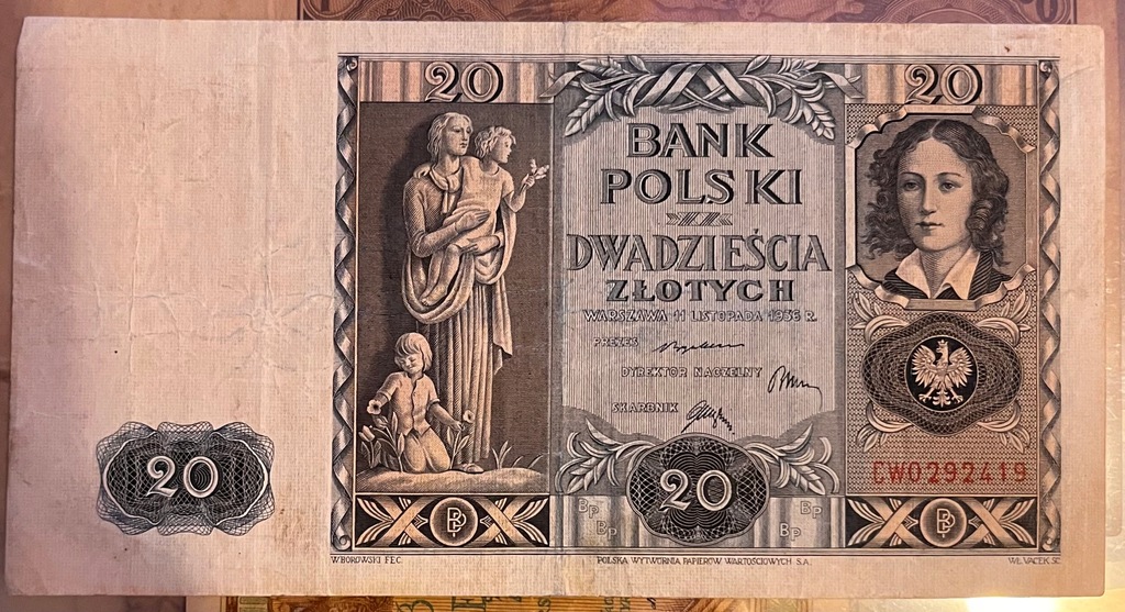 Polska 20 złotych 1936