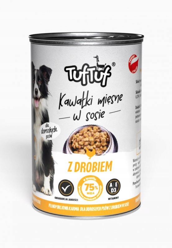 TufTuf Tuf Tuf kawałki mięsne z drobiem dla psa