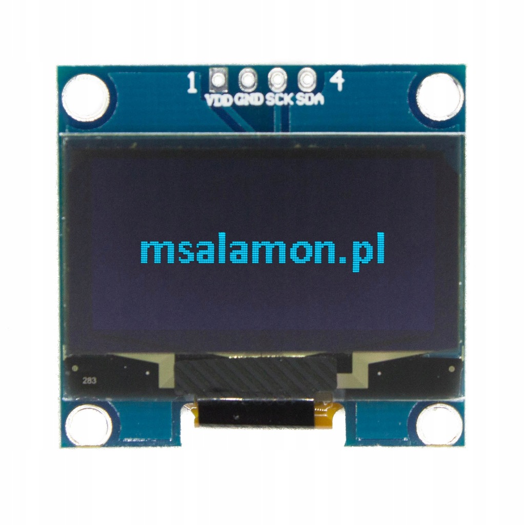 Wyświetlacz OLED 1,3" I2C Niebieski Arduino