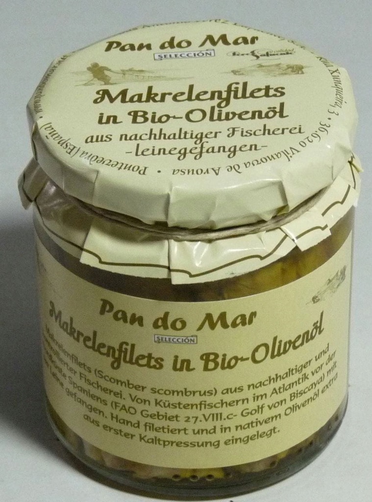 Makrela filety w BIO oliwie z oliwek extra virgin