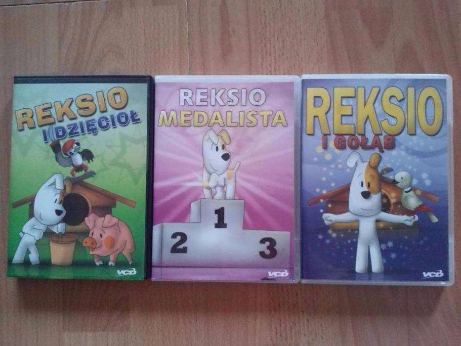 3 x Reksio, bajki dla dzieci, stan BDB+, komplet