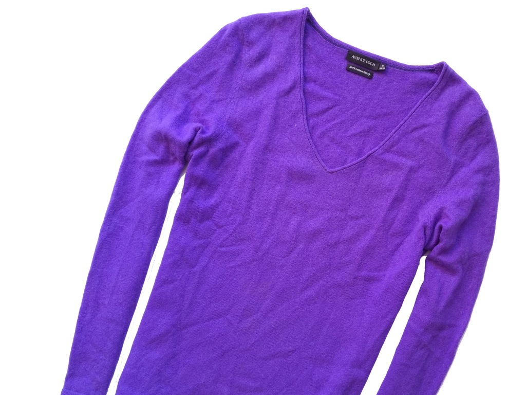 AVENUE FOCH 100% CASHMERE DAMSKI SWETER M 12390937605