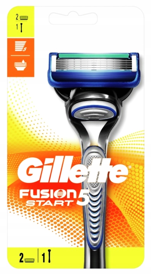 Maszynka gillette fusion 5 start + 2ostrza oryginalne ostre