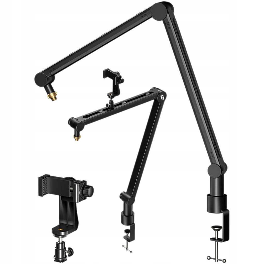 Statyw biurkowy na mikrofon i telefon Mozos SB43