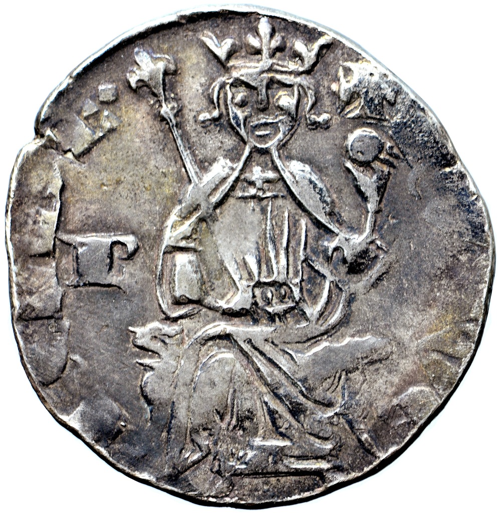 KRZYŻOWCY, CYPR, Hugo IV de Lusignan (1324-1359), grosz, men. Pafos