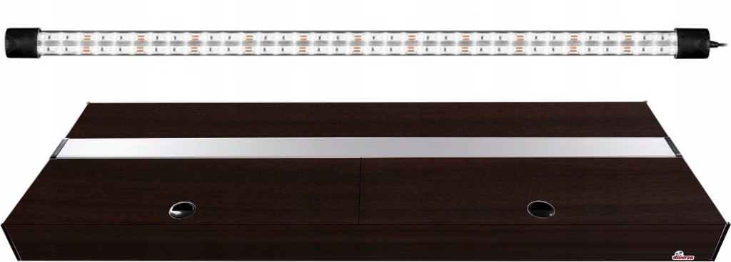 DIVERSA Pokrywa Platino LED 100x40cm (1x20W) Wenge