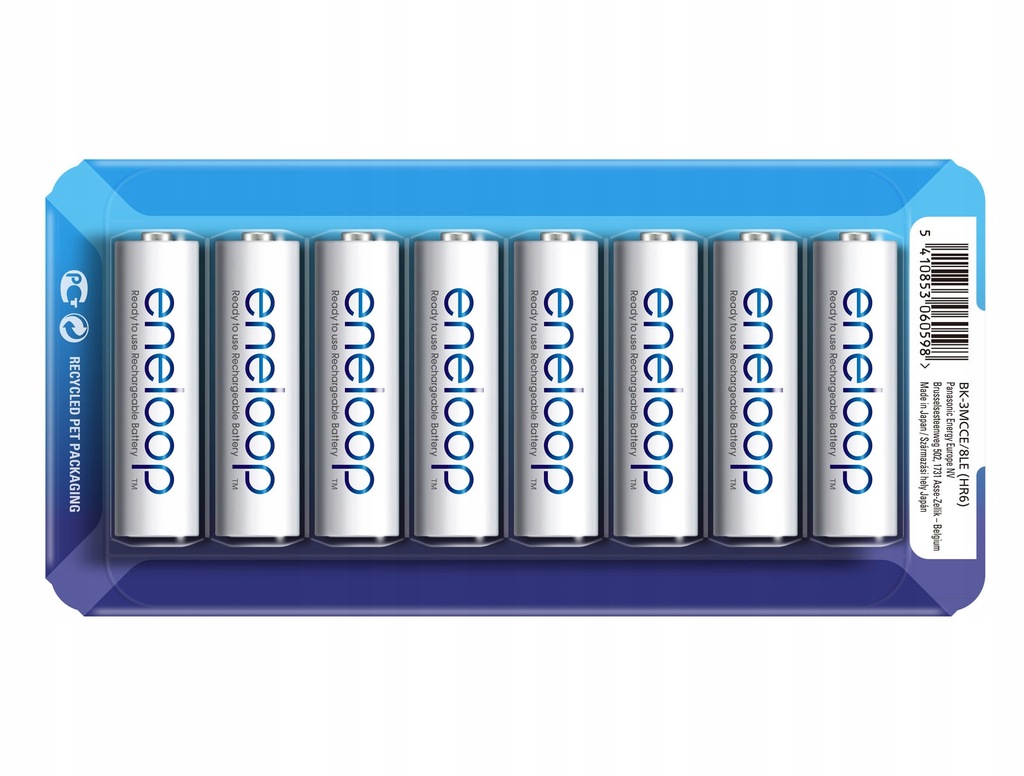 8x Panasonic ENELOOP R6/AA 2000mAh BK-3MCCE