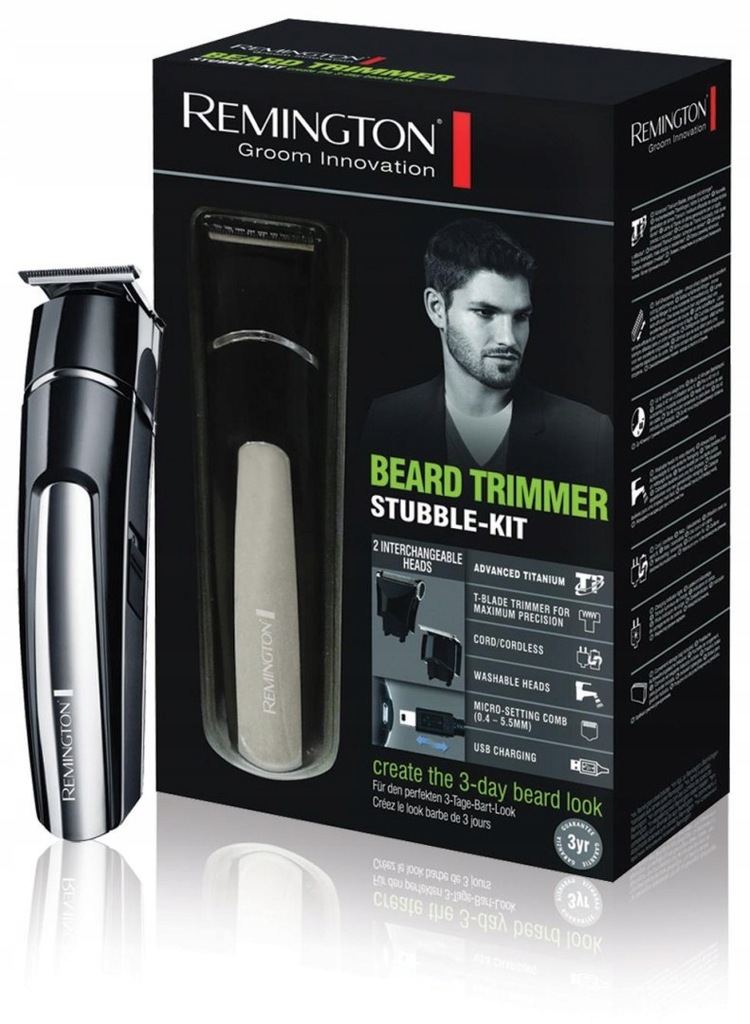 Trymer REMINGTON MB4110 Stubble Kit (kolor czarny)