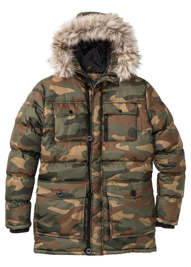 CM487 KURTKA PARKA Z KAPTUREM / MORO 48/50 M N-V